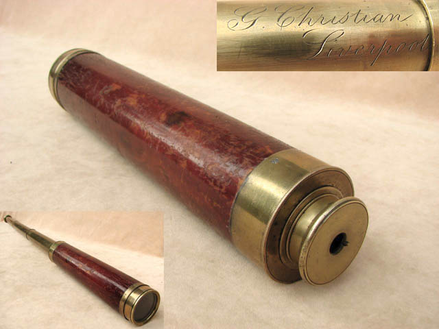 Antique Marine telescope by G Christian Liverpool